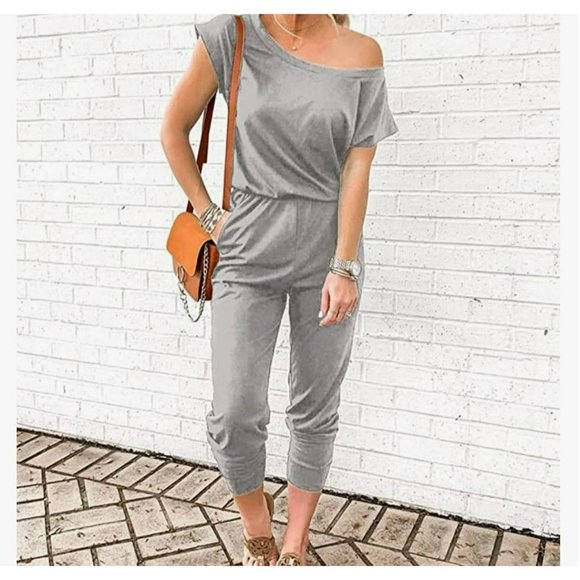 Gray Women's Jumpsuit - Picture 3 of 8